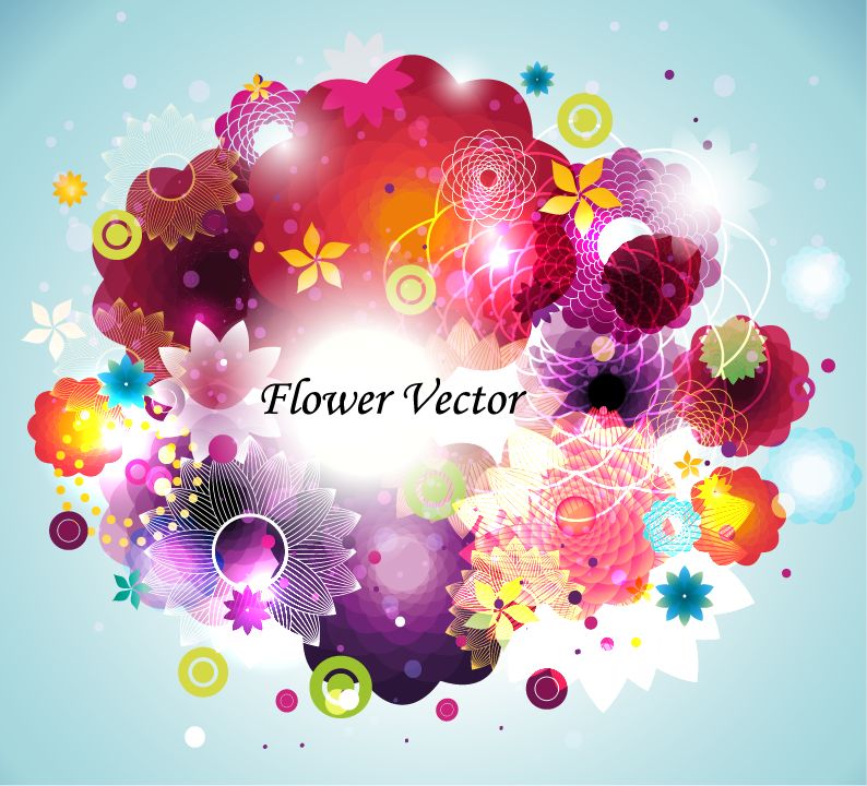 free vector Abstract Flower Vector